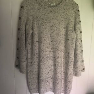 Madewell sweater with button sleeves